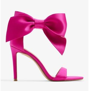 Ankle Bow Heeled Sandals